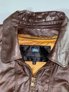 Brown Leather Jacket – Genuine Leather (S/M)