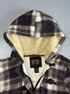 Plaid Wool-Blend Toggle Duffle Hoodie (XS/S)