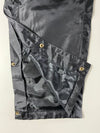 Vintage 90s Nike Spell Out Black Nylon Tearaway Snap Pants (W:28) (L:40)