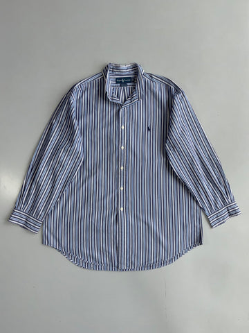 Ralph Lauren Vermouth Striped Button-Down Shirt  Navy/White