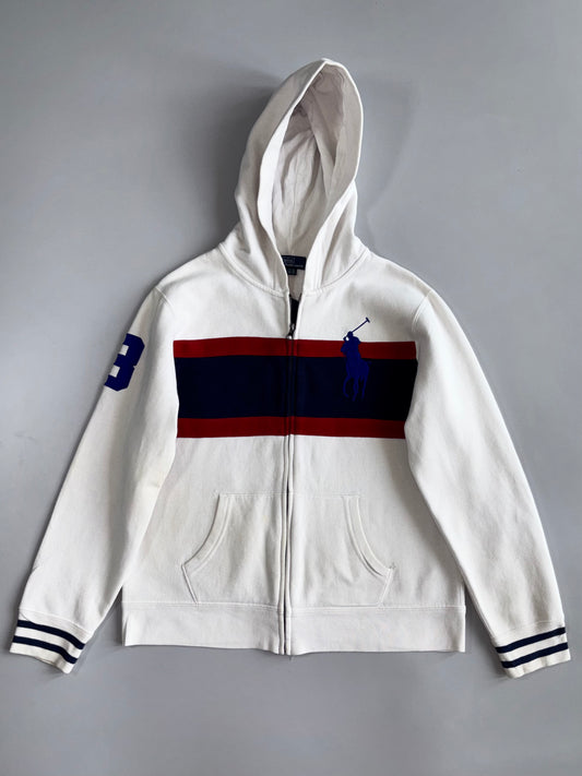 Polo Ralph Lauren Original Zip-Up Hooded Embroidered Logo Jacket (S)