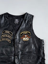 Harley Owners Group Original Leather Biker Vest | Zenne-Dyle Chapter Belgium (XL)
