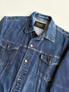 Wrangler Authentic Western Dark Wash Denim Trucker Jacket (XL)