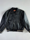 Tony Enzo Varsity-Style Leather Jacket (L)