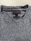 Tommy Hilfiger Tailored Premium Lambswool Crewneck Sweater – Marled Navy (S/M)