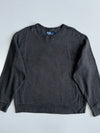 Polo Ralph Lauren Charcoal Grey Crewneck Sweatshirt | Classic Pony Logo(XL)