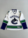 Reebok NHL Vancouver Canucks Roberto Luongo #1 Away White Hockey Jersey Orca Logo Size (M)