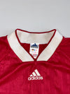Vintage Adidas 3-Stripes Long Sleeve Football Jersey – Red & White (2XL)
