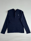 Abercrombie & Fitch Henley Long Sleeve T-Shirt – Navy (L)
