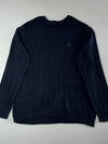 Chaps Ribbed Crewneck Sweater – Black (XL)