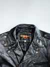 Vintage Dimitri Cuir Nickel Pure Leather Heavy Jacket (Xl)