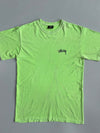 Stussy | Neon Green Spear Logo Tee | (S)