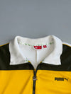 Puma Yellow & Black Track Jacket | Vintage Full Zip Sports Jacket (M/L)