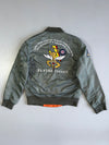ZMilitary Inspired Flying Tigers MA-1 Flight Embroidered patches Jacket (S)