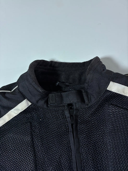 Vintage Cordura Mesh Motorcycle Riding Jacket Padded (XL)
