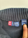 Chaps Quarter Zip Navy Sweater (Size XL)