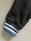 Superman Denim Varsity Hooded Jacket – Blue Denim/Black, Letterman “S” Patch (L)