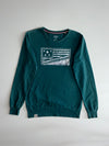 Jeep Spirit “Symbol of Freedom & Capability” Flag Graphic Sweatshirt – Forest Green (M)