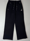 New Balance Black Wide Leg Snap Hem Sweatpants (W:26) (L:40)