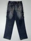 Sheng Yuehan Dark Wash Cargo Jeans (W:32|L:43)