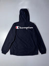 Champion Script Logo Half-Zip Anorak Jacket – Black (L)