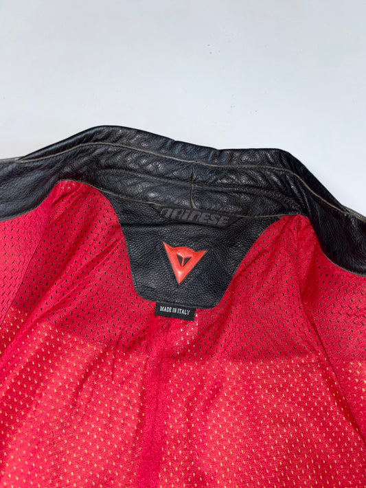 Dainese Original Pure Italian Leather Motorcycle Racing Jacket (L)