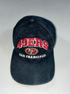 San Francisco 49ers Vintage Black Cap – Embroidered NFL Logo (Adjustable)
