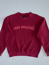 Nike Athletics Embroidered Crewneck Sweatshirt in Maroon (M)