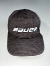 Bauer x New Era 39THIRTY Heather Black Flex Fit Cap – Embroidered Logo (S/M) (58cm)
