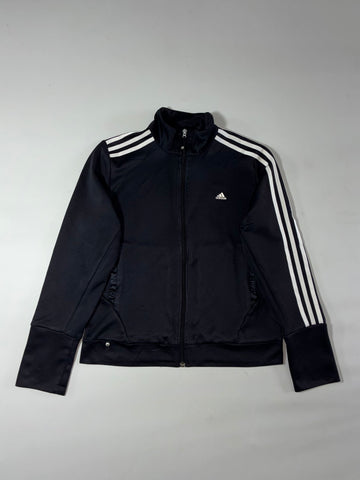 Vintage Adidas Black 3-Stripes Track Jacket  (S)