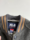 MLB by F&F New York Yankees Charcoal Wool Varsity Jacket(Xl)