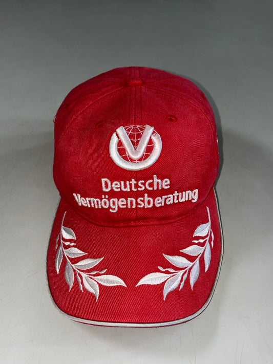 Michael Schumacher Collection Deutsche Vermögensberatung Red Cap – Vintage F1 Laurel Embroidery (Adjustable)