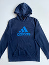 Adidas Performance Essentials Logo Navy Pullover Hoodie(M)