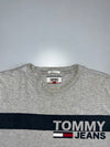 Tommy Jeans Grey Striped Tee (XL)