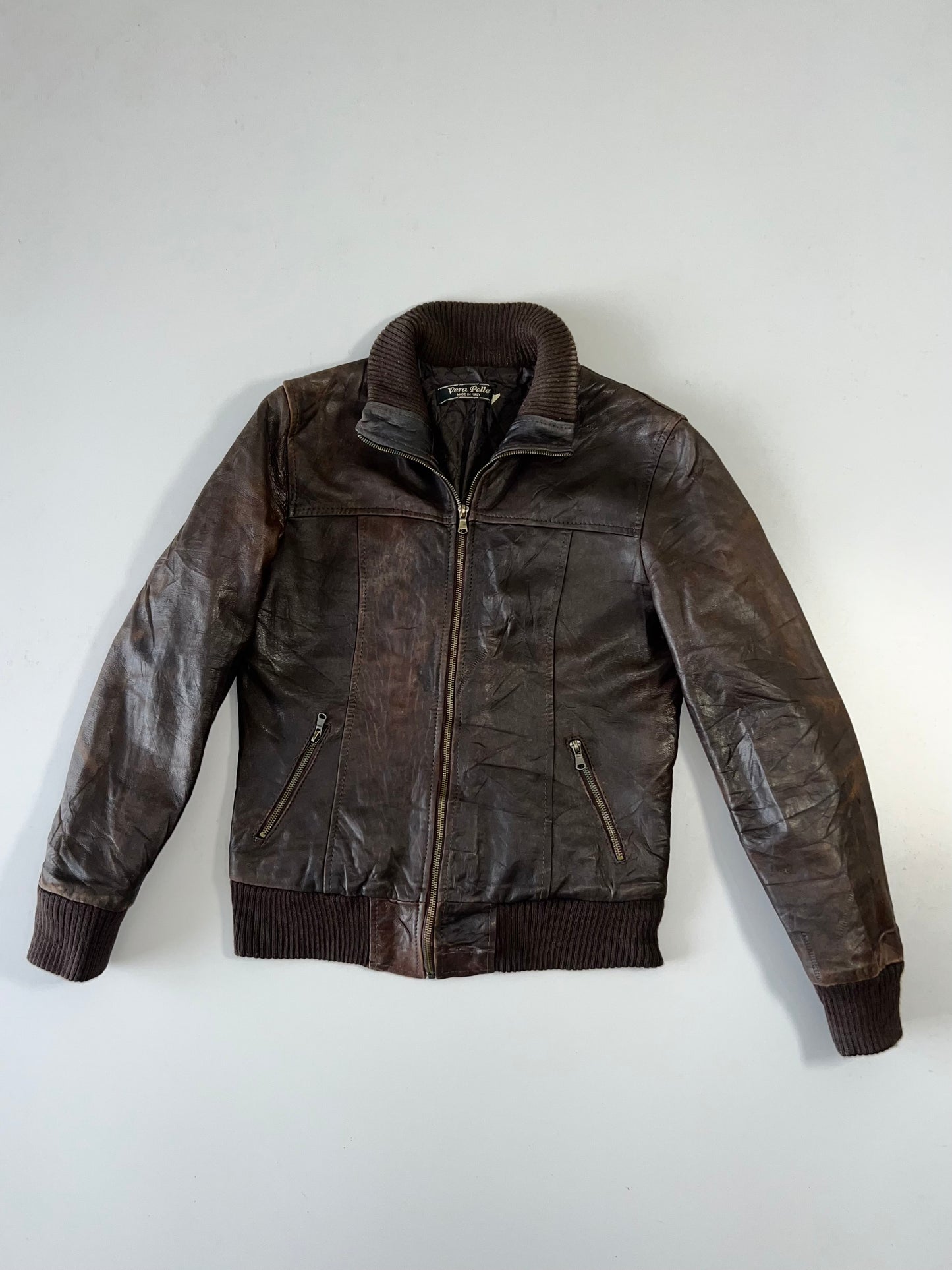 ZVera Pelle Made in Italy Original Leather Jacket (XS)