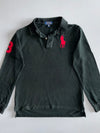 Polo Ralph Lauren | Big Pony Long Sleeve Polo | Black & Red (M)
