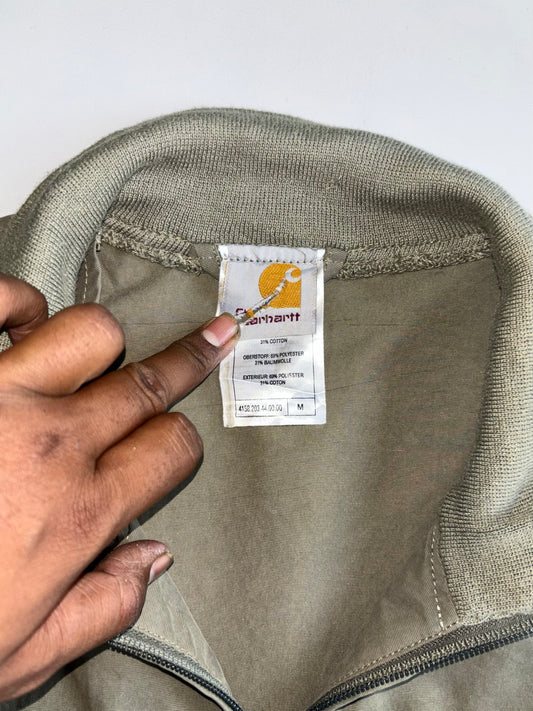 Vintage Carhartt WIP Zip Bomber Fleece Collar (M)