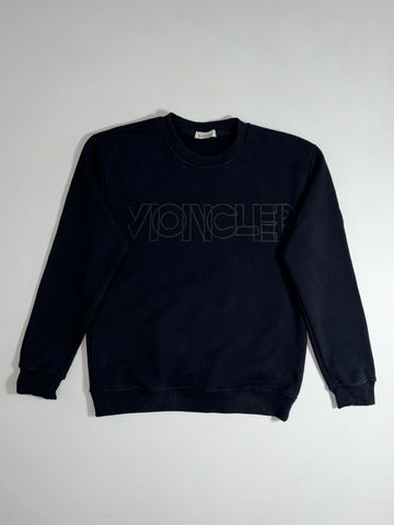Moncler Black Cotton Crewneck Sweatshirt (M)