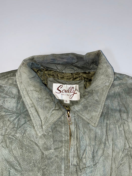 Vintage Western Premium Original Sued Leather Jacket (L/XL)