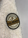 Topten Sherpa Jacket Off-White "Colorado Mountain Valley" Patch (M)