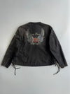 Harley-Davidson “Live to Ride” Winged Bar & Shield Women’s Lace-Up Moto Jacket (XL/2XL)