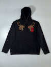 Burberry London England Moose Head “B” Patch Hoodie Black Embroidered (2XL)