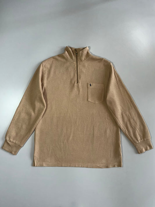 Polo Ralph Lauren Camel Quarter-Zip Pullover (L/Xl)