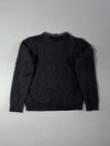 Hugo Boss Slim Fit Colorblock Knit Sweater – Charcoal Grey (XS)