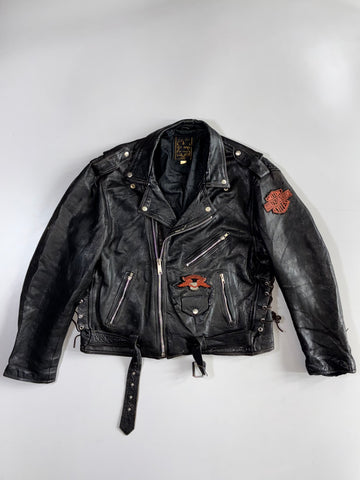 Sky Hawk x Harley-Davidson Custom Patches Pure Leather Jacket (L/XL)