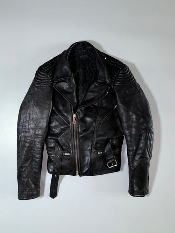 Vintage Hein Gericke Black Leather Biker Jacket  (M)