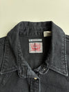 Levi's | Black Denim Western Pearl Snap Shirt | (S)