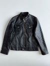 Vintage Danier Guns & Roses Black Pure Leather Jacket (S)