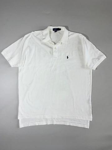 Vintage 90s Polo by Ralph Lauren Classic White Polo (2XL)