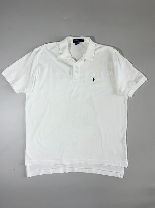 Vintage 90s Polo by Ralph Lauren Classic White Polo (2XL)